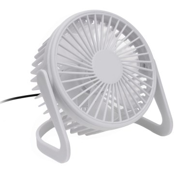 Lauaventilaator USB d. 15 cm valge
