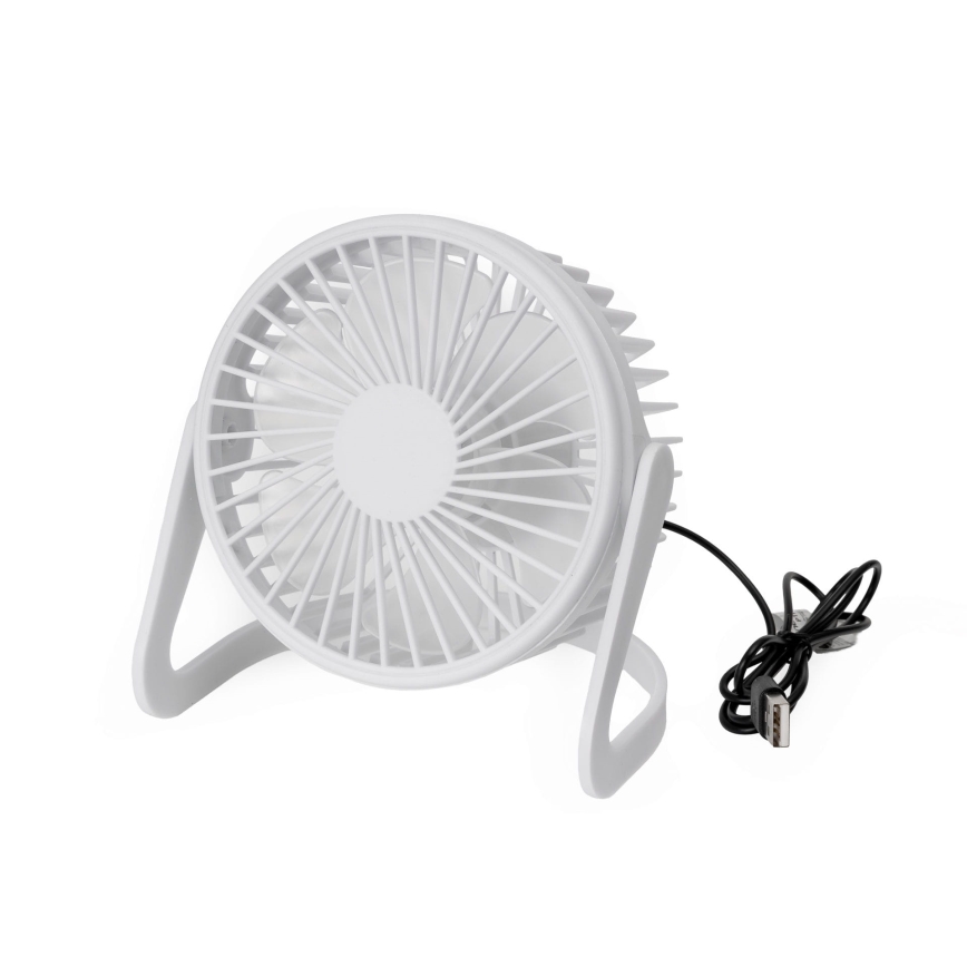 Lauaventilaator USB d. 15 cm valge