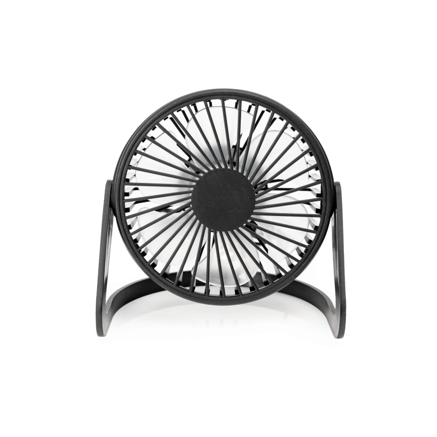 Lauaventilaator USB, läbimõõt 15 cm, must