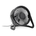 Lauaventilaator USB, läbimõõt 15 cm, must