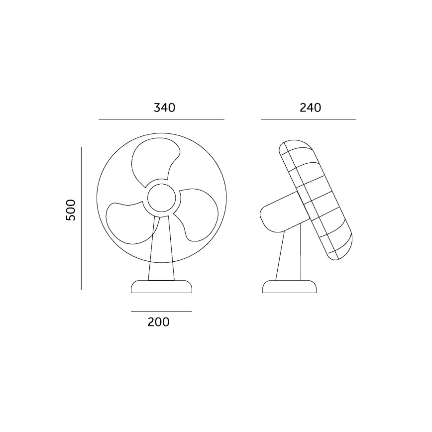 Lauaventilaator VIENTO 40W/230V must