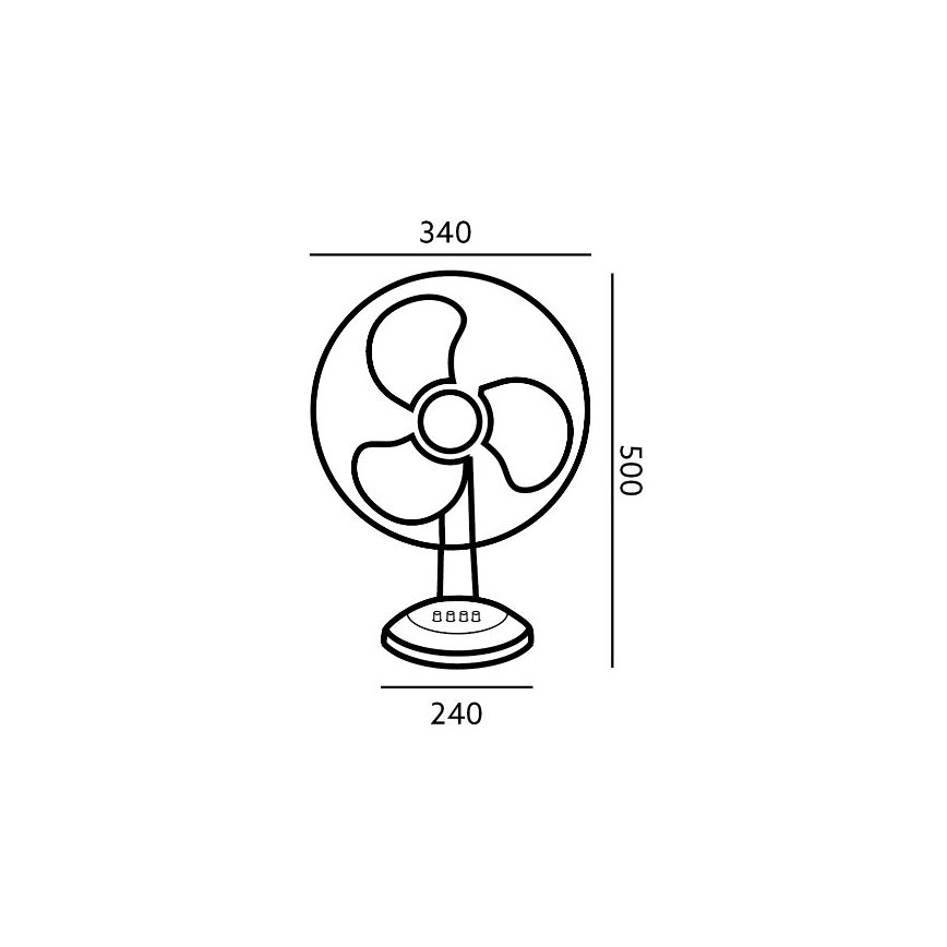 Lauaventilaator VIENTO 40W/230V valge