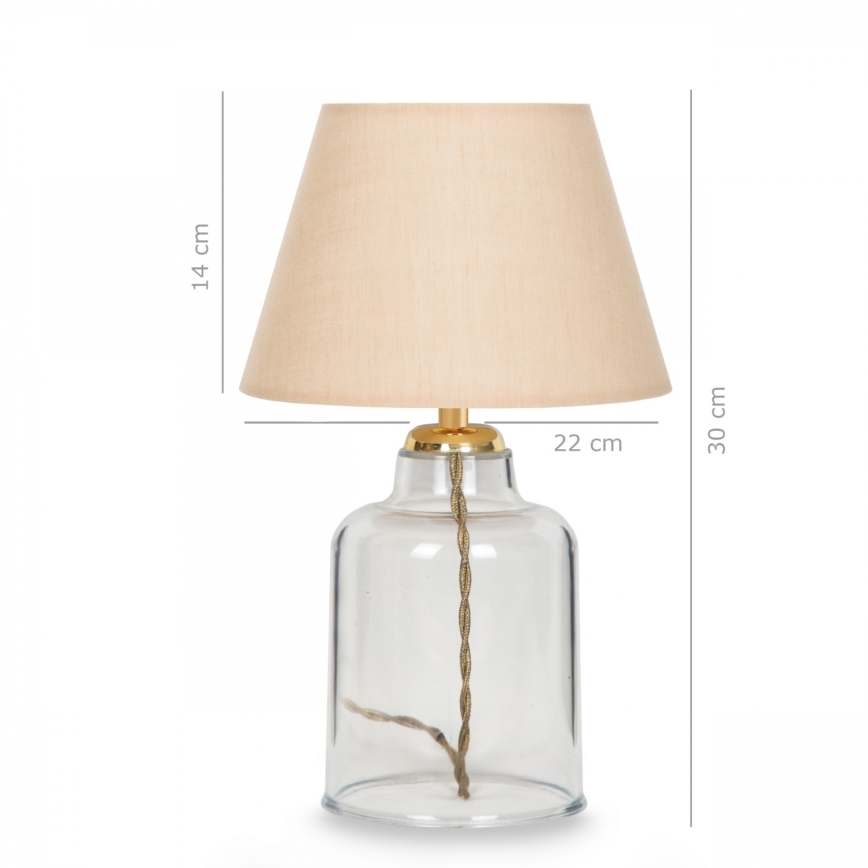 Laud lamp AYD 1xE27/40W/230V beež/selge