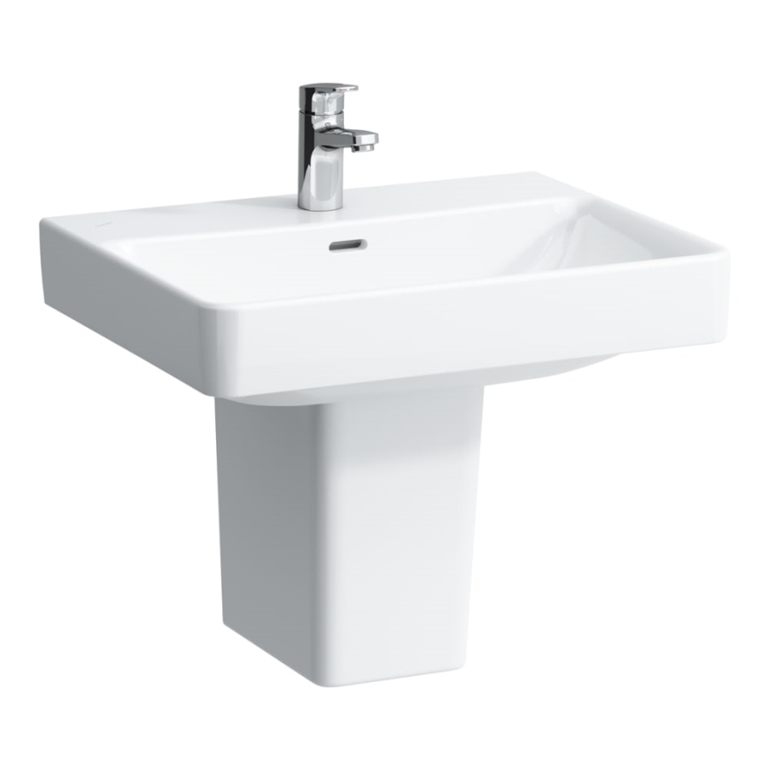 LAUFEN H8109630001091 - Kraanikauss töötasapinnale/seinale kinnitatav PRO 60x46,5 cm keraamika/valge