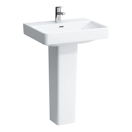 LAUFEN H8109630001091 - Kraanikauss töötasapinnale/seinale kinnitatav PRO 60x46,5 cm keraamika/valge