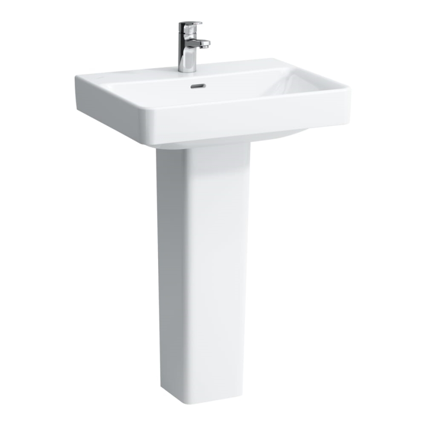 LAUFEN H8109630001091 - Kraanikauss töötasapinnale/seinale kinnitatav PRO 60x46,5 cm keraamika/valge