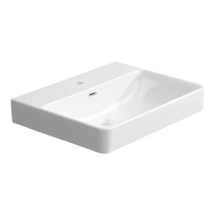 LAUFEN H8109630001091 - Kraanikauss töötasapinnale/seinale kinnitatav PRO 60x46,5 cm keraamika/valge