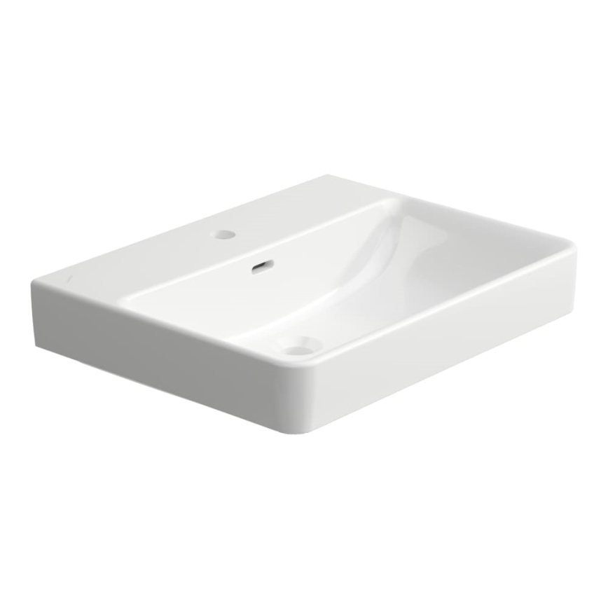 LAUFEN H8109630001091 - Kraanikauss töötasapinnale/seinale kinnitatav PRO 60x46,5 cm keraamika/valge