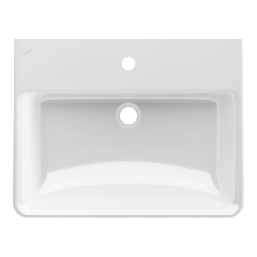 LAUFEN H8109630001091 - Kraanikauss töötasapinnale/seinale kinnitatav PRO 60x46,5 cm keraamika/valge