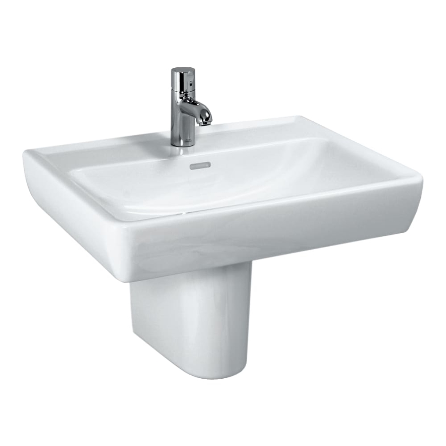 LAUFEN H8189510001041 - Kraanikauss töötasapinnale/seinale kinnitatav PRO 55x48 cm keraamika/valge