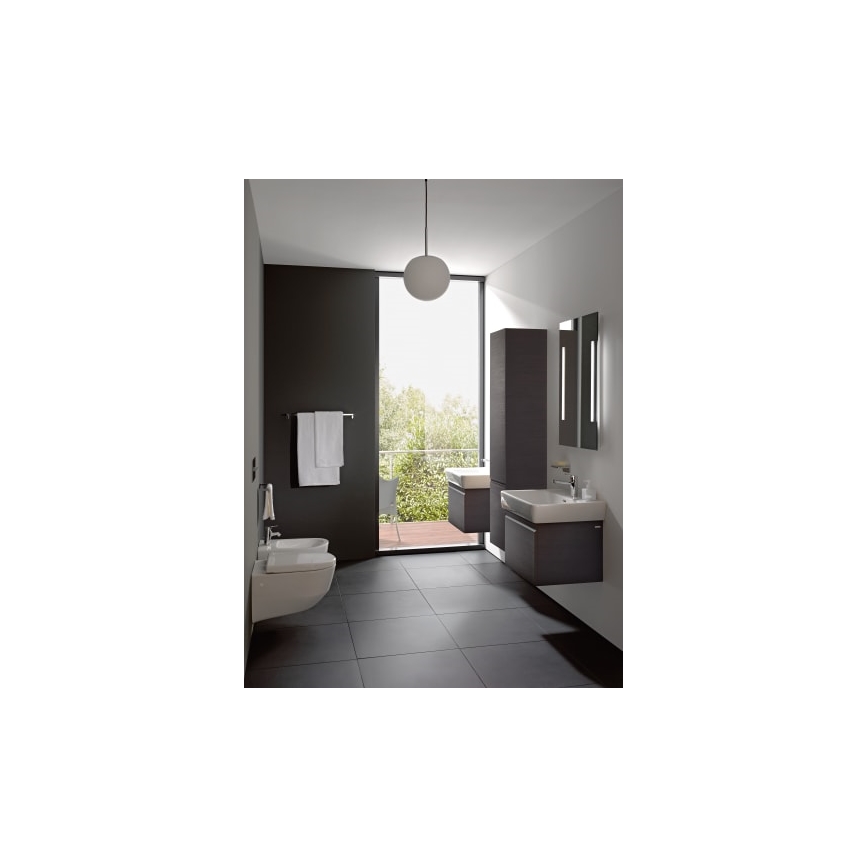 LAUFEN H8189520001041 - Kraanikauss töötasapinnale/seinale kinnitatav PRO 60x48 cm keraamika/valge