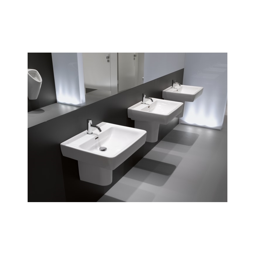 LAUFEN H8189530001041 - Kraanikauss töötasapinnale/seinale kinnitatav PRO 65x48 cm keraamika/valge