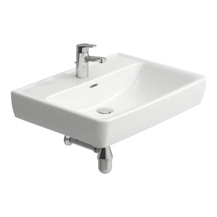 LAUFEN H8189530001041 - Kraanikauss töötasapinnale/seinale kinnitatav PRO 65x48 cm keraamika/valge