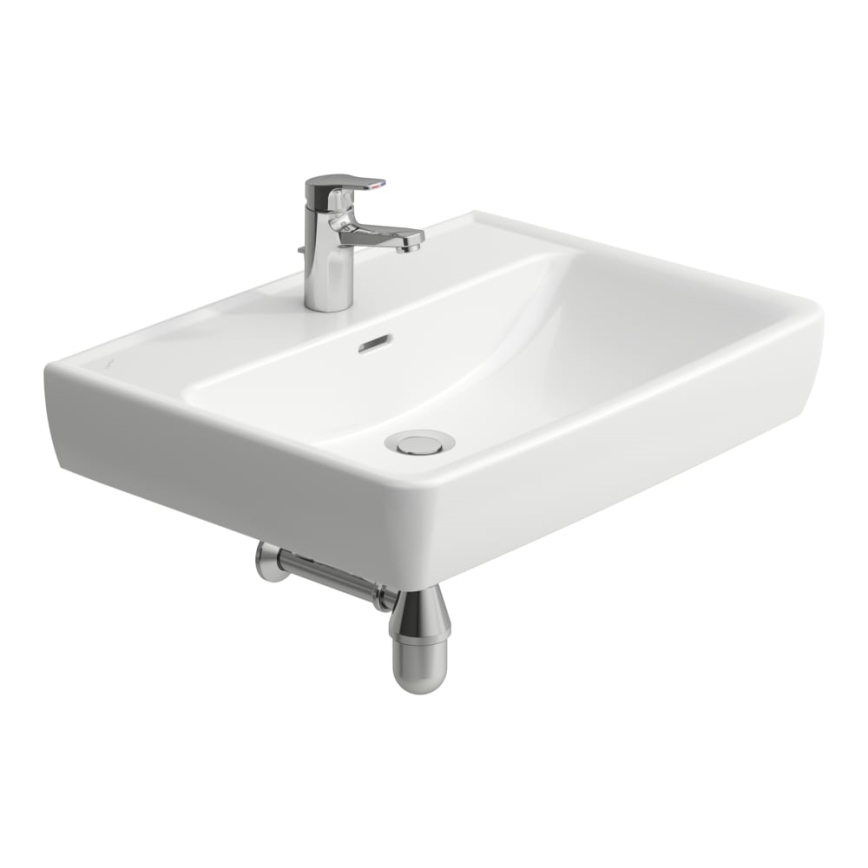 LAUFEN H8189530001041 - Kraanikauss töötasapinnale/seinale kinnitatav PRO 65x48 cm keraamika/valge