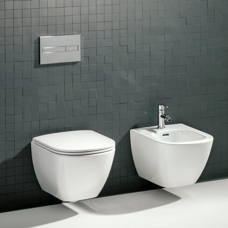 LAUFEN H8300810003021 - Seinale kinnitatav bidee LUA keraamika/valge