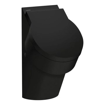 LAUFEN H8402817160001 - Pissuaar VAL-kaane avadega, tagant sisendiga ja tagumise äravooluga, keraamika / matt must