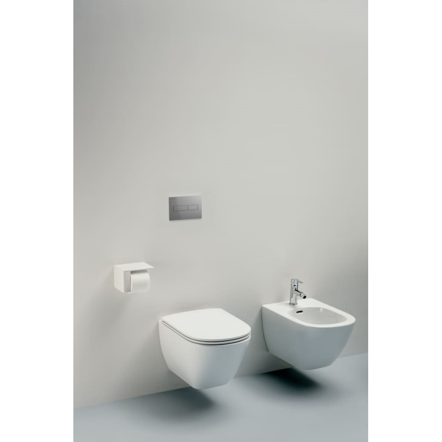 LAUFEN H8660800000001 - Seinale kinnitatav WC LUA, keraamiline/valge + pehmelt sulguv WC-istme kaas LUA, duroplast/valge