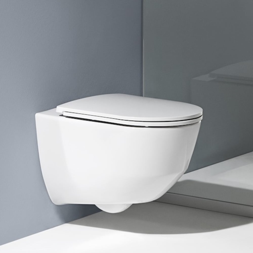 LAUFEN H8669550000001 - Seinapealne WC PRO keraamika/valge + WC-poti kaas SoftClose PRO duroplast/valge