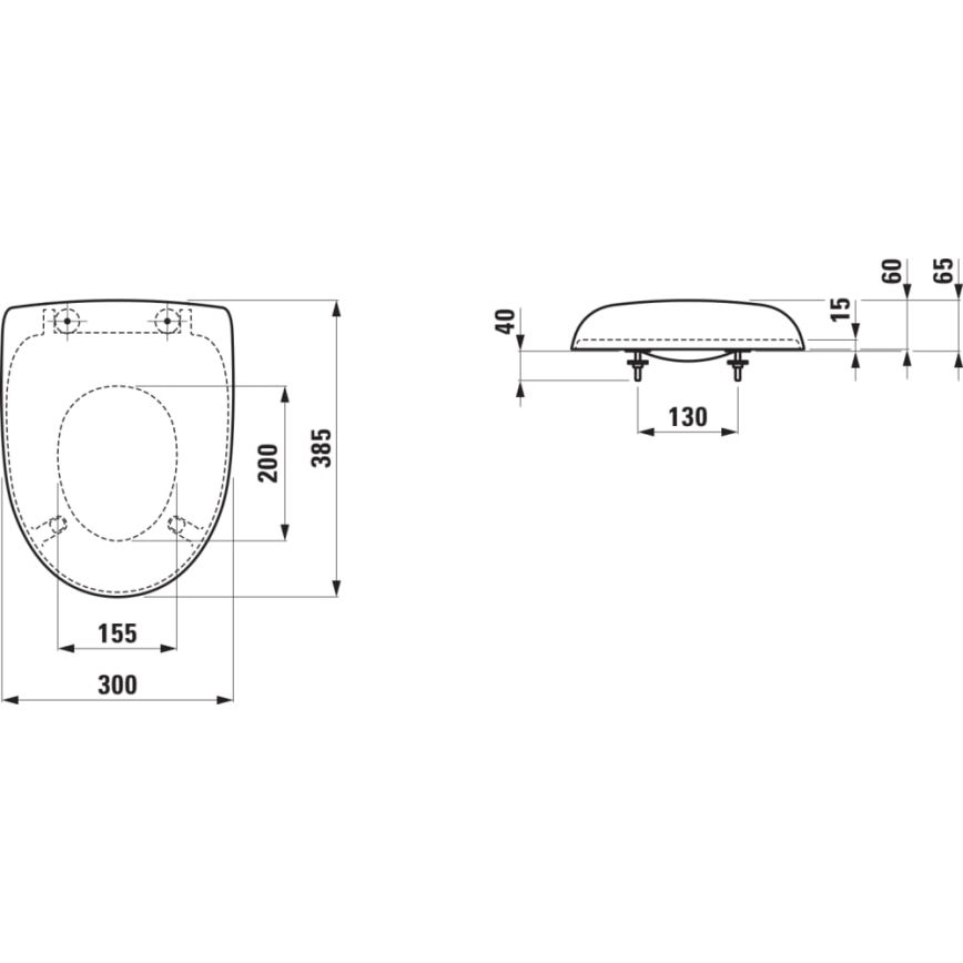 LAUFEN H8910303000001 - Laste WC-poti kaas FLORAKIDS duroplast/valge