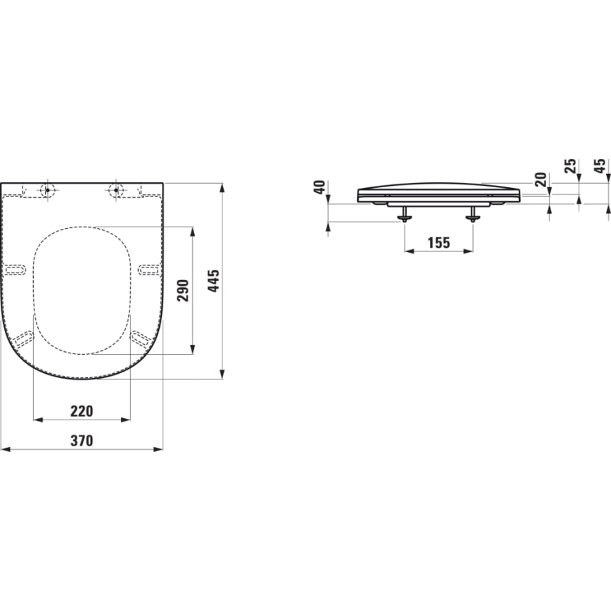 LAUFEN H8910830000001 - Prill-laud SoftClose LUA duroplast/valge