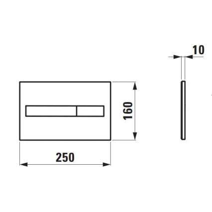 LAUFEN H8956610000001 - Loputusnupp DUAL LIS valge