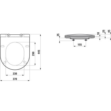 LAUFEN H8989660000001 - Prill-laud SoftClose PRO duroplast/valge