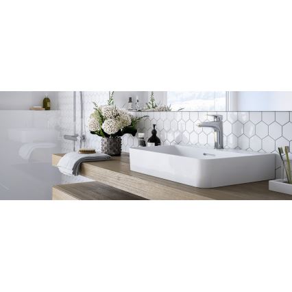 LAUFEN HF500701100000 - Valamu kraan + äravool koos ülevooluga LAURIN 16,2 cm läikiv kroom