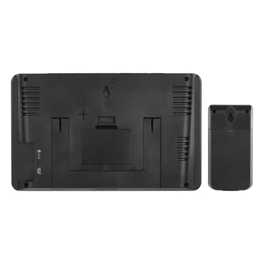 GoSmart ilmajaam LCD-ekraaniga 230V/3xAAA + 2×AAA Wi‑Fi Tuya must