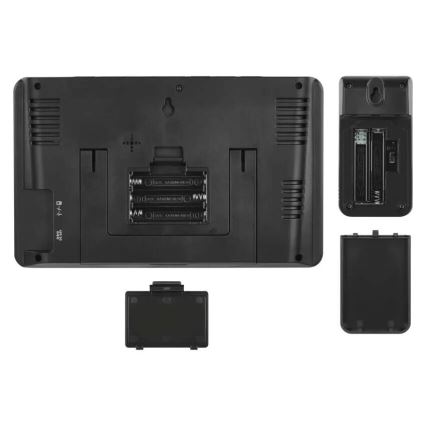 GoSmart ilmajaam LCD-ekraaniga 230V/3xAAA + 2×AAA Wi‑Fi Tuya must