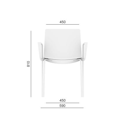 LD Seating - Kontoritool SKY valge/must