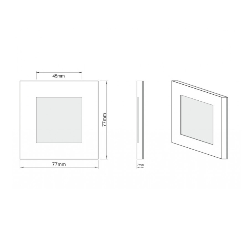 LDST AN-01-SS-ZI9 - LED trepivalgusti ANGEL 9x LED/1,2W/230V roheline