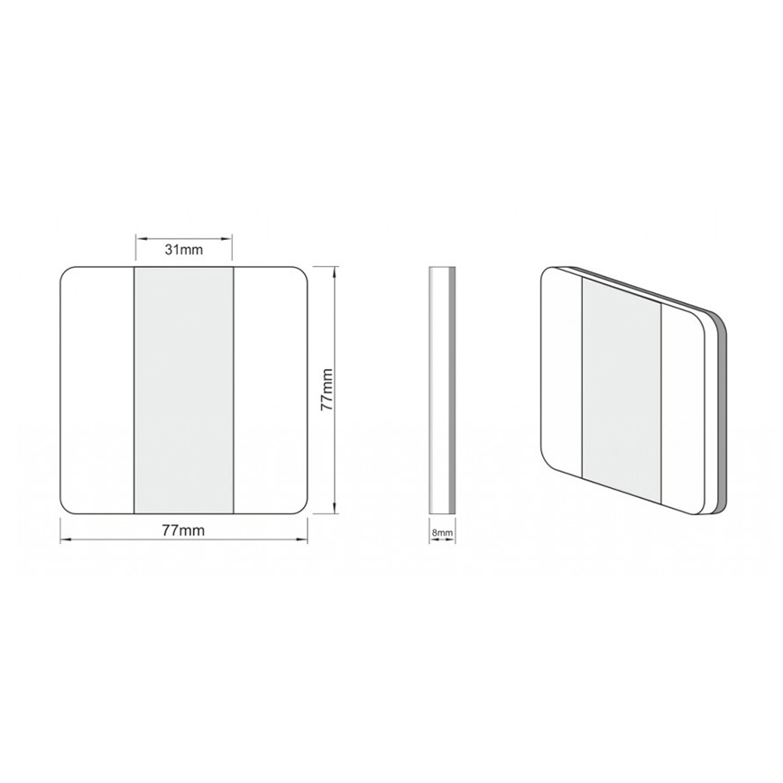 LDST DU-01-SC-BC10 - LED Trepivalgusti DUO matt must 3500K