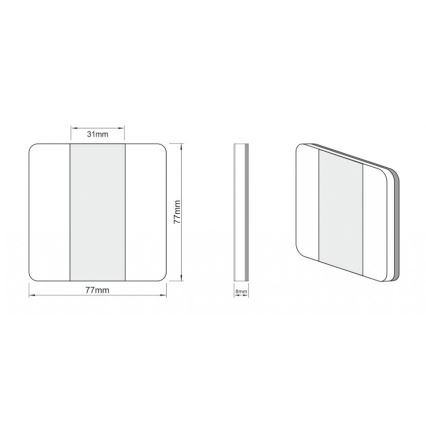 LDST DU-01-SC-BZ10 - trepivalgusti DUO 10x LED/1.2W/230V