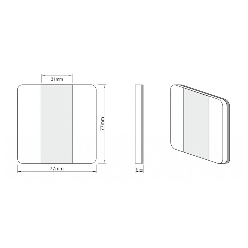 LDST DU-01-SC-BZ8 - LED Trepivalgusti DUO 8x LED/1,2W/230V hall