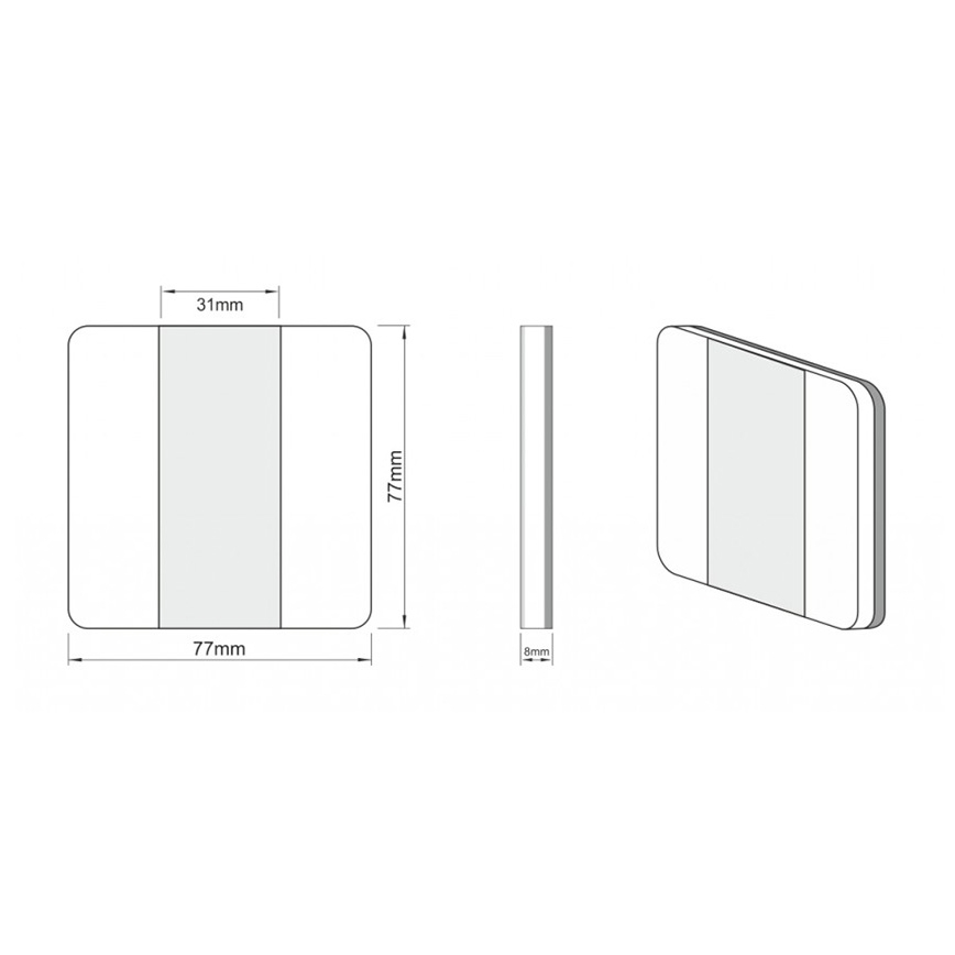 LDST DU-01-SZ-BC10 - trepivalgusti DUO 10x LED/1,2W/230V