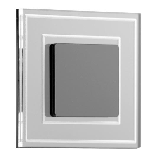 LDST KE-01-CB-BZ8 - LED Trepivalgusti KELLY 8x LED/1.2W/230V läikiv must 6500K