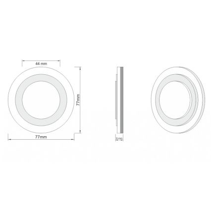 LDST LI-01-B-BZ8 - LED trepivalgusti Lili 8x LED/1,2W/230V valge 6500K