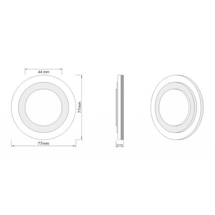 LDST LI-01-SS-BC8 - Trepivalgusti LILI 8xLED/1.2W/230V