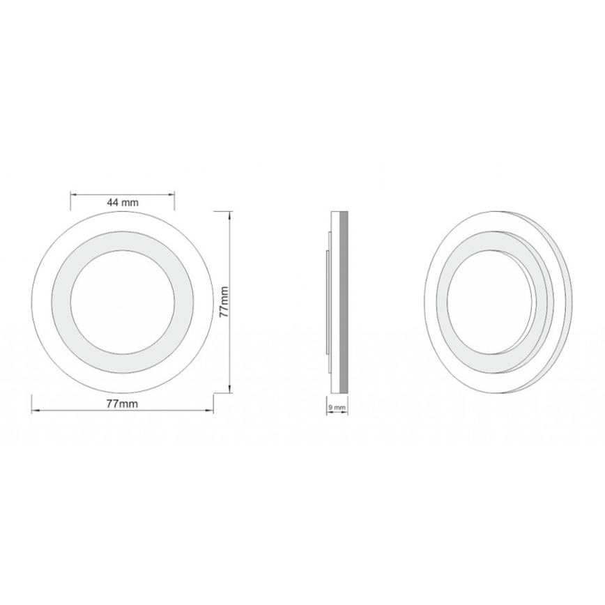 LDST LI-01-SS-BC8 - Trepivalgusti LILI 8xLED/1.2W/230V