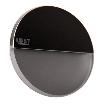 LDST RO-01-CB-BZ4 - LED Trepivalgusti ROBIN 4xLED/1,2W/230V läikiv must 6500K
