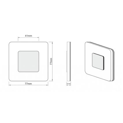 LDST SW-01-SC-BC8 - trepivalgusti SWIFT 8x LED/1.2W/230V