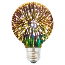 LED 3D Dekoratiivne pirn G95 E27/3,5W/230V