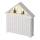 LED advendikalender 8xLED/2xAA valge