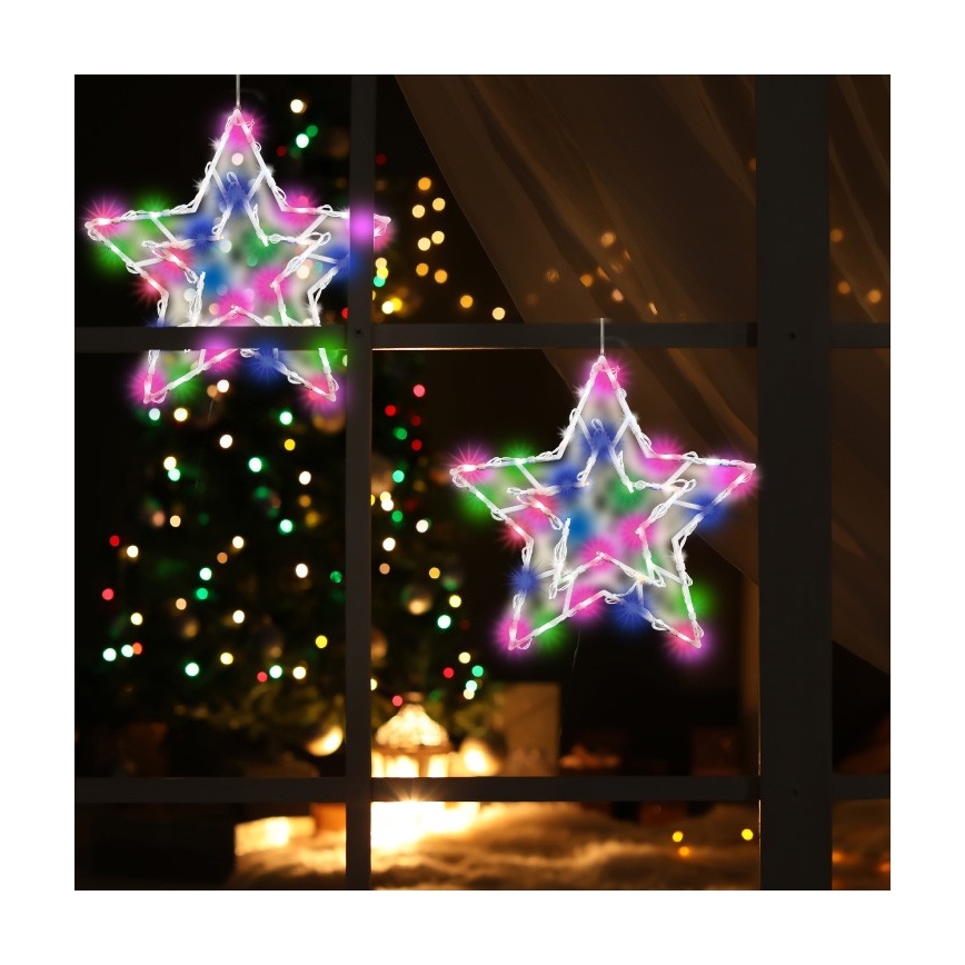 LED Aknakaunistus LED/3xAA mitmevärviline