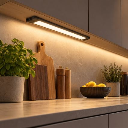 LED aluskapi valgusti LED/12W/230V 2700/3000/4000/5000/5700K 42 cm must