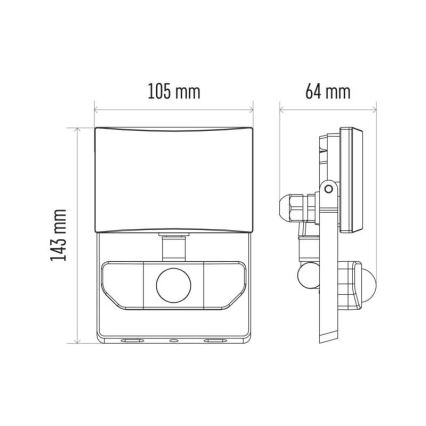 LED Anduriga prožektor LED/10,5W/230V IP54