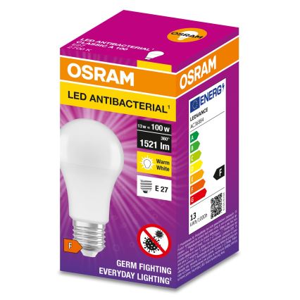 LED Antibakteriaalne pirn A100 E27/13W/230V 2700K - Osram