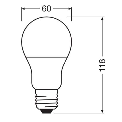 LED Antibakteriaalne pirn A75 E27/10W/230V 4000K - Osram