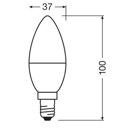 LED Antibakteriaalne pirn B40 E14/4,9W/230V 2700K - Osram