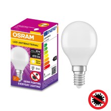 LED Antibakteriaalne pirn P40 E14/4,9W/230V 2700K - Osram